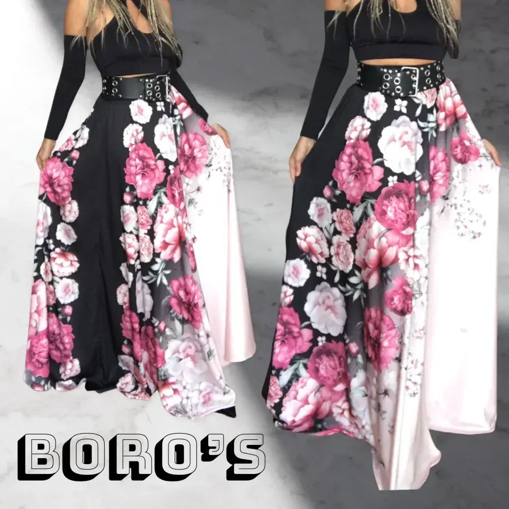 Dlouhá letní sukně - maxi sukně BOROS SK-L-FLW 011